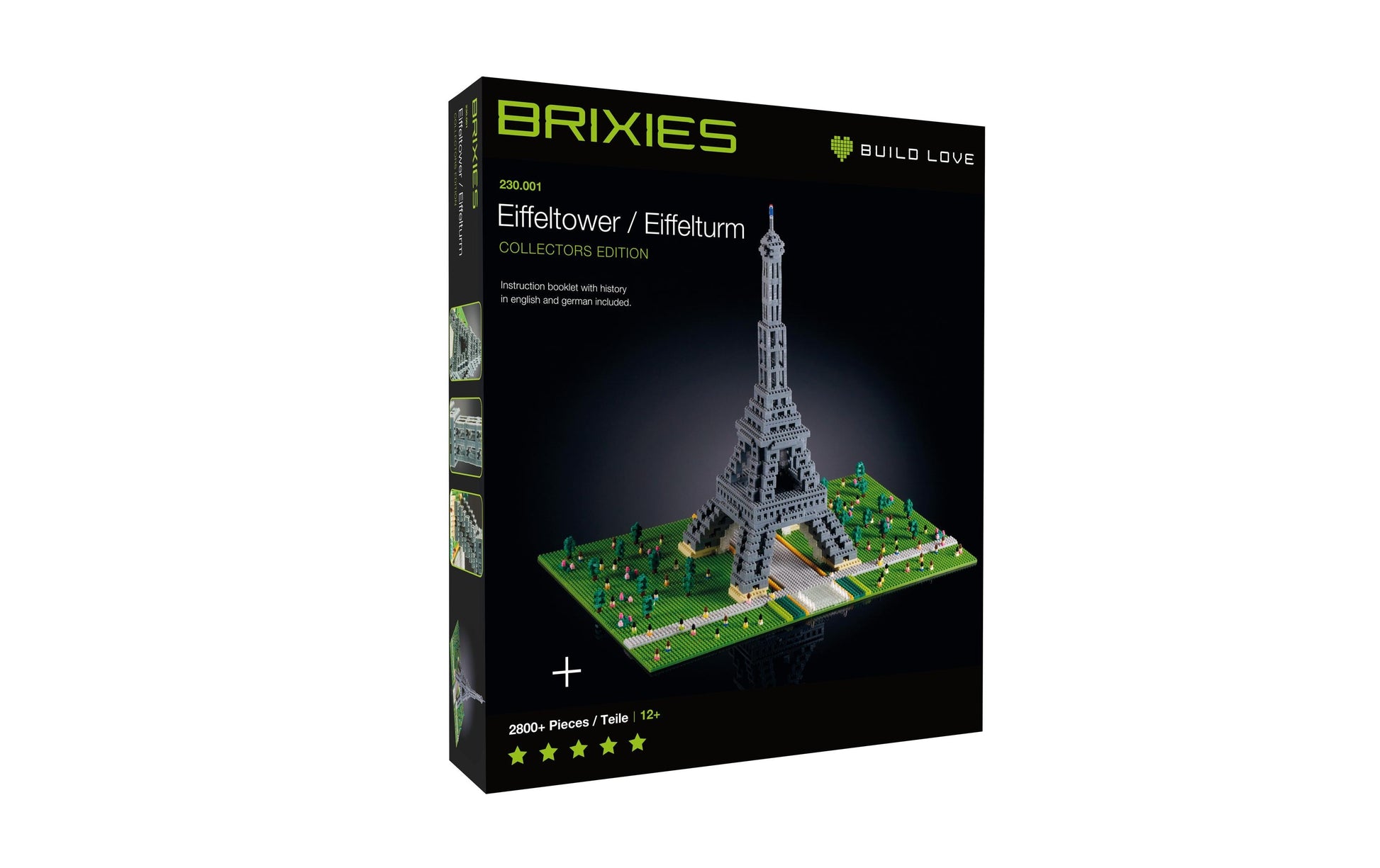 BRIXIES LIMITED COLLECTORS EDITION 3D Puzzle Eiffelturm – 2814 Teile – 35 × 8 × 30 cm – ab 8 Jahren – Kunststoff