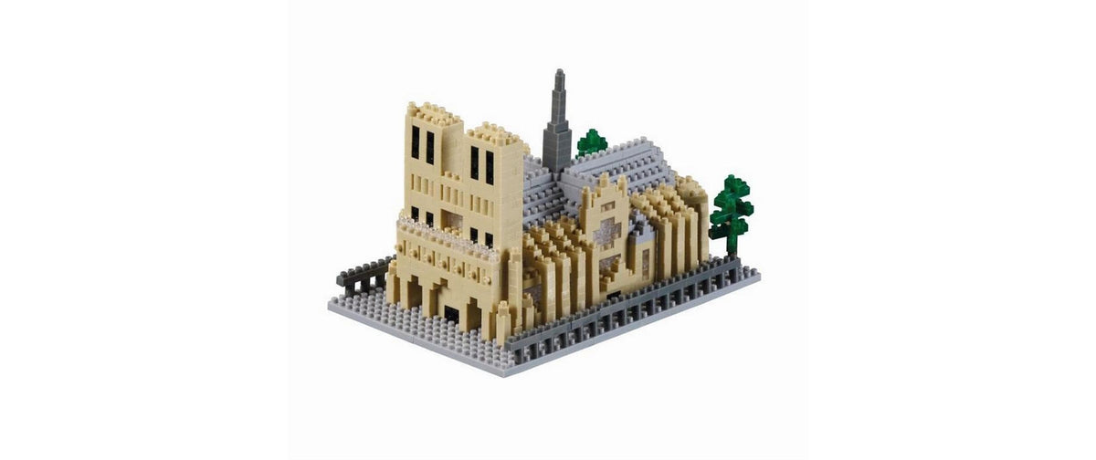 BRIXIES 3D Puzzle Kathedrale Notre-Dame – 928 Teile – Kunststoff – 14,5 × 8,5 × 9,6 cm – ab 8 Jahren – mehrfarbig