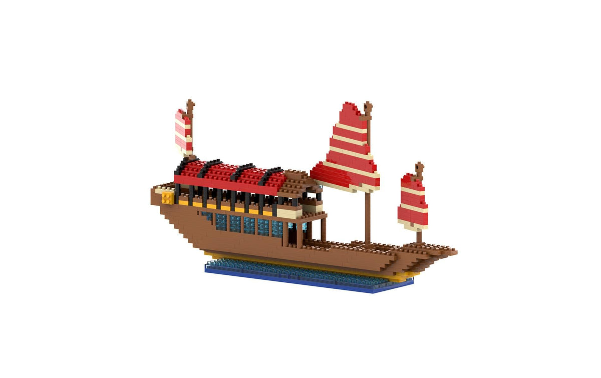 BRIXIES 3D Puzzle Drachenboot – 670 Teile – Kunststoff – 18 × 4 × 16 cm – ab 8 Jahren
