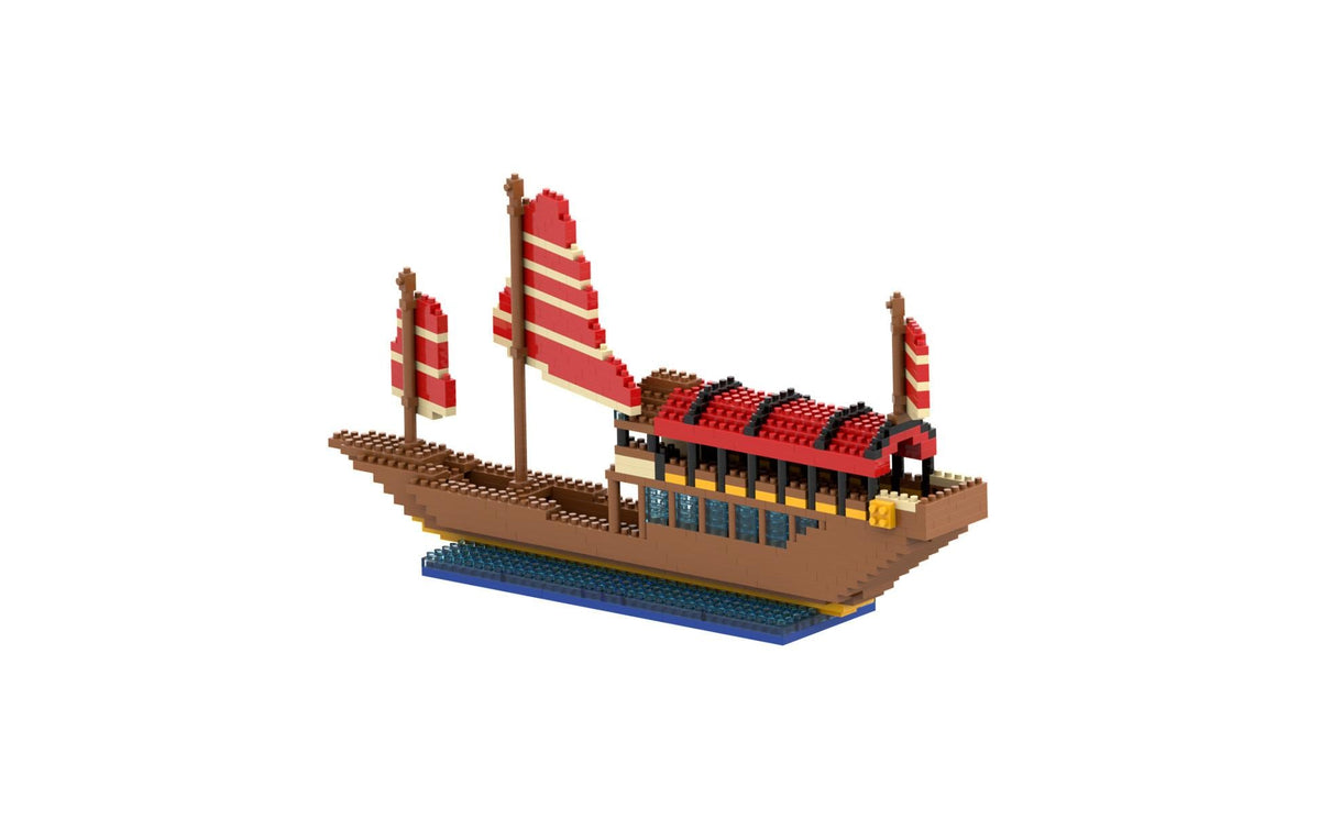 BRIXIES 3D Puzzle Drachenboot – 670 Teile – Kunststoff – 18 × 4 × 16 cm – ab 8 Jahren