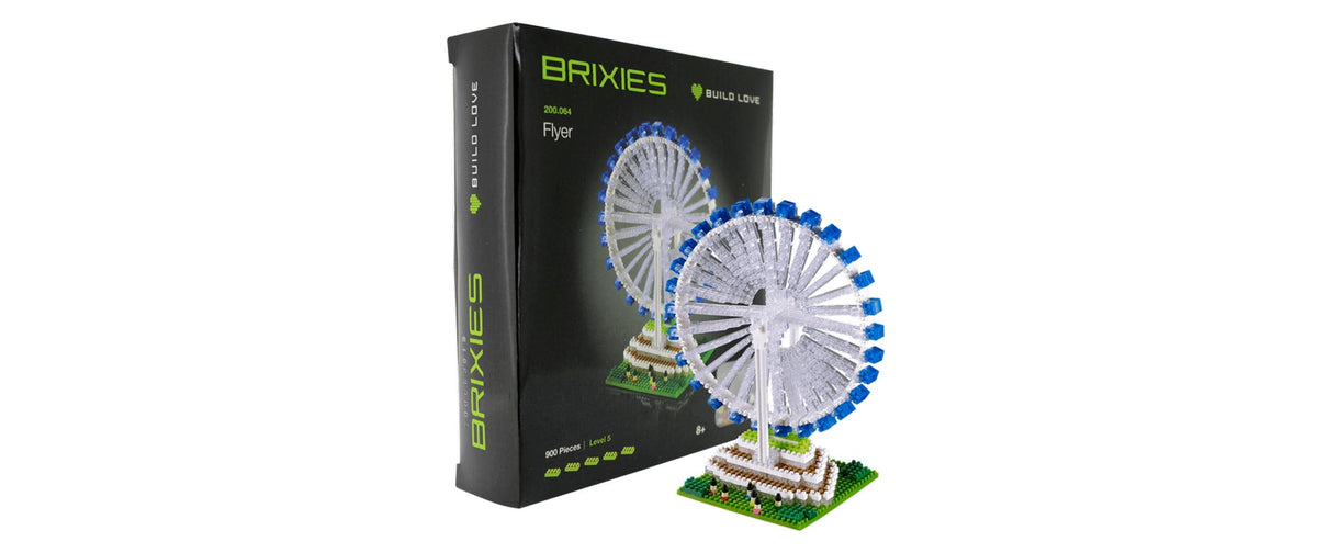 BRIXIES 3D Puzzle Riesenrad – 900 Teile – ab 8 Jahren – ABS, Mehrfarbig