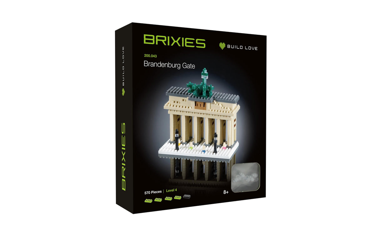 BRIXIES 3D Puzzle Brandenburger Tor – 570 Teile – Kunststoff – 18 × 4 × 16 cm – ab 8 Jahren