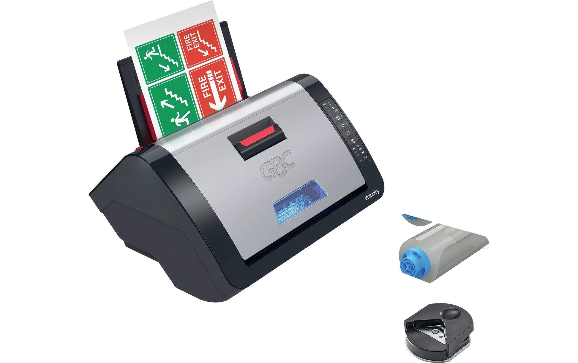 GBC Velocity Laminiergerät A4 – Heisslaminator, bis 125 µm, 2 Rollen