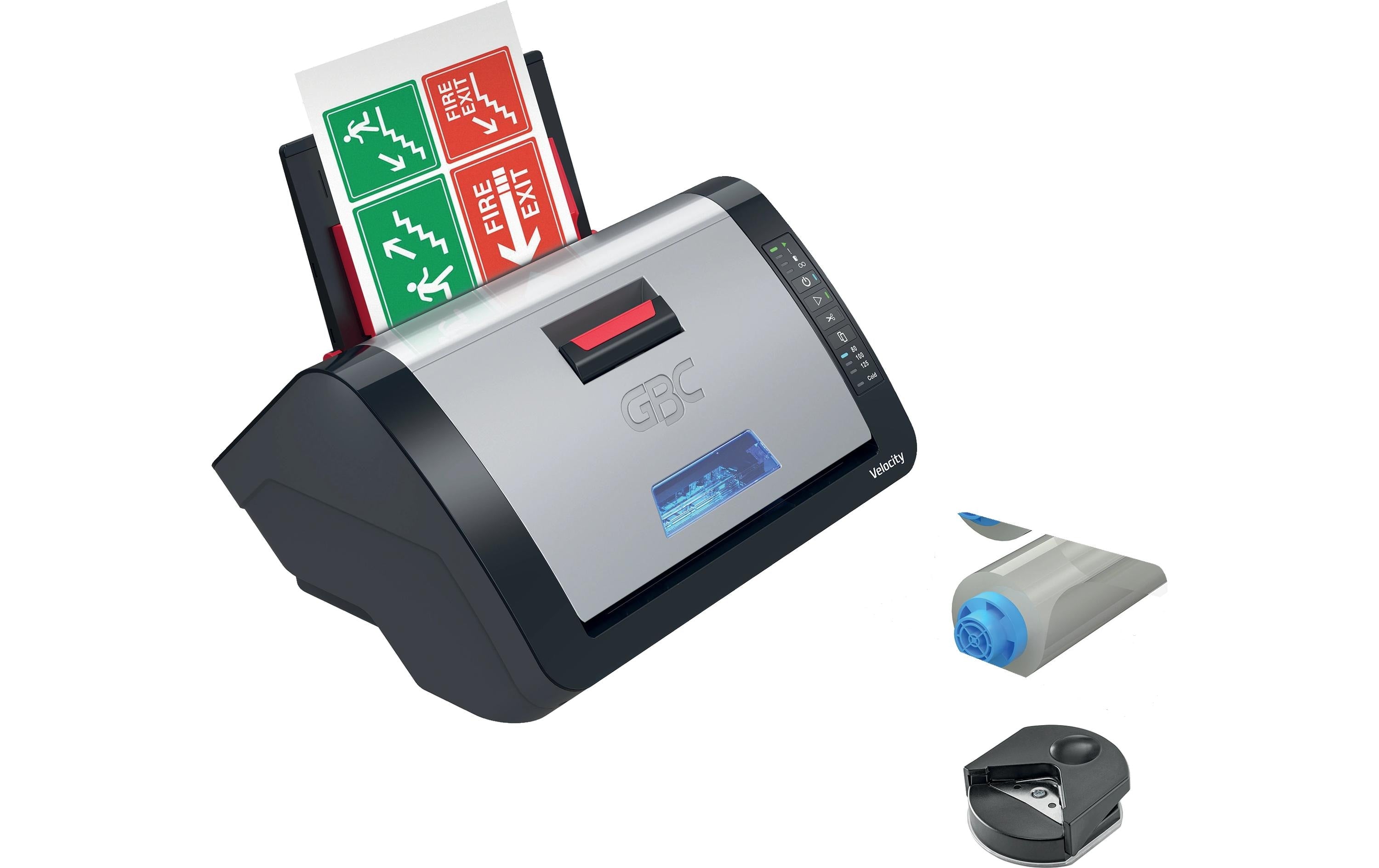 GBC Velocity Laminiergerät A4 – Heisslaminator, bis 125 µm, 2 Rollen