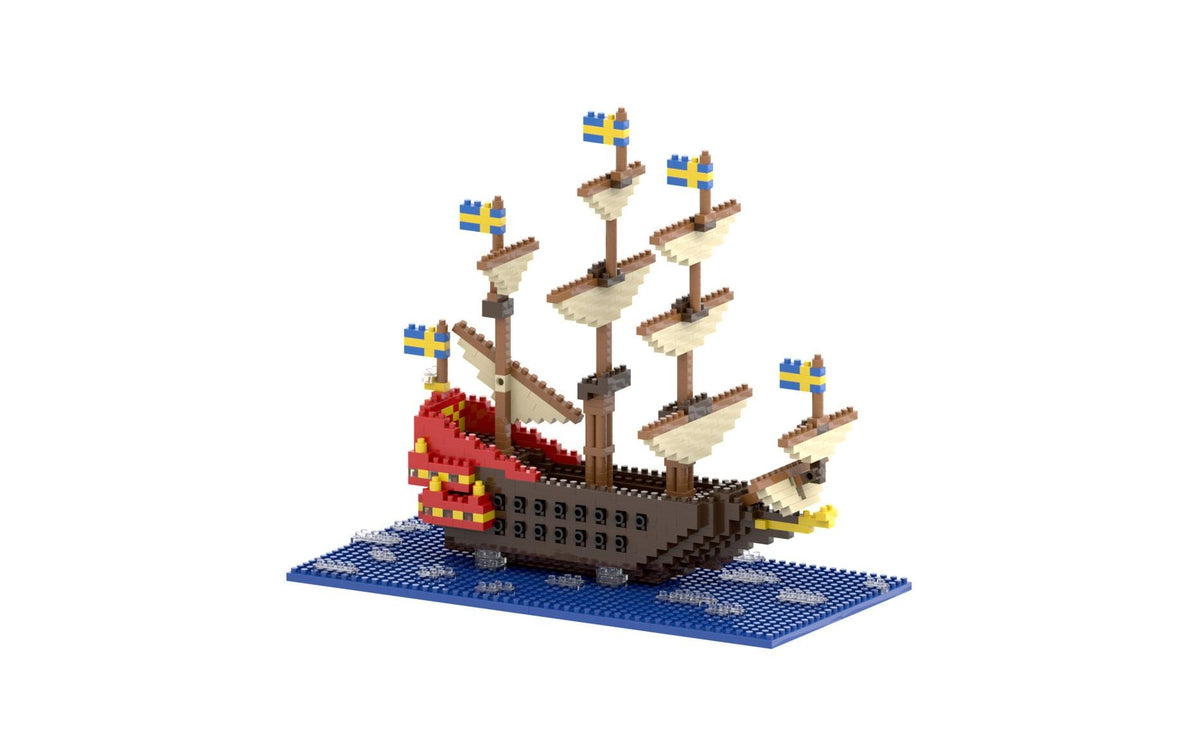 BRIXIES 3D Puzzle Vasa Schiff – 650 Teile – Kunststoff – ab 8 Jahren