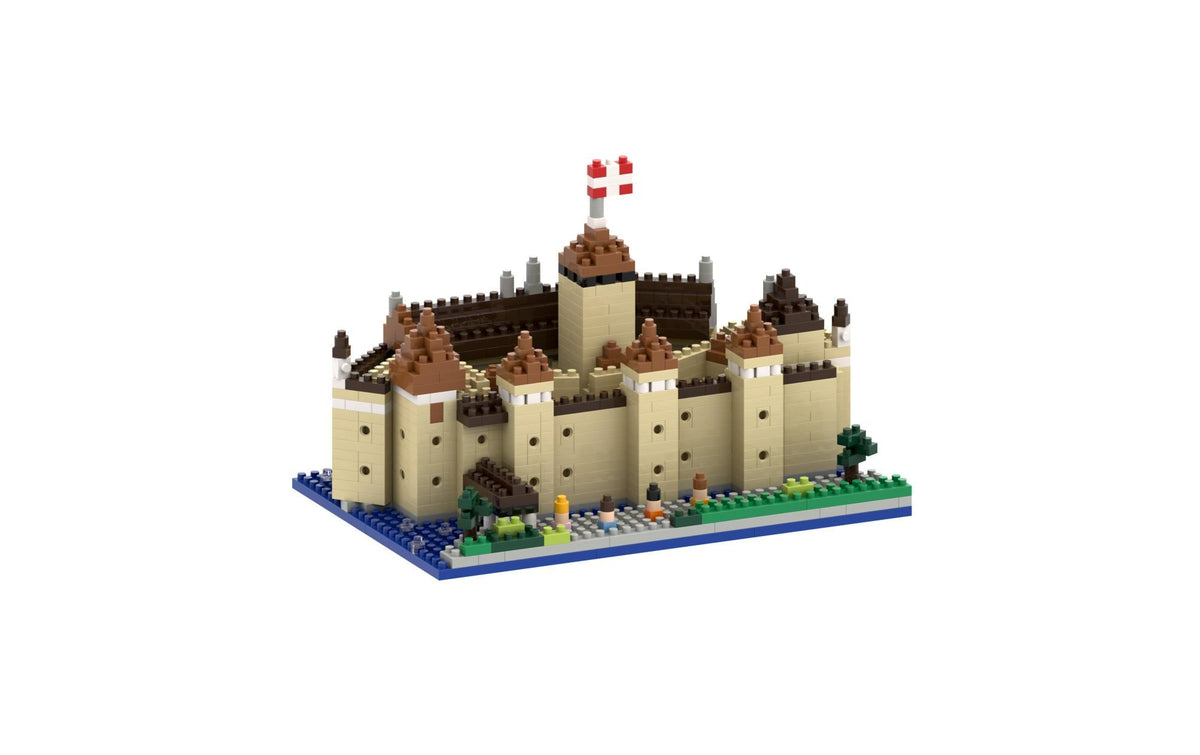 BRIXIES 3D Puzzle Schloss Chillon – 824 Teile – Kunststoff – ab 8 Jahren