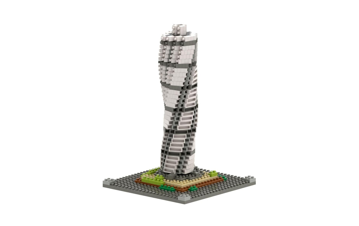 BRIXIES 3D Puzzle Turning Torso – 655 Teile – ABS Kunststoff – 9,6 × 9,6 × 15 cm – ab 8 Jahren – mehrfarbig
