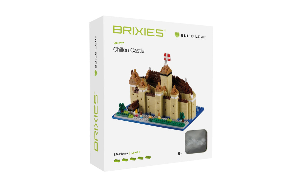 BRIXIES 3D Puzzle Schloss Chillon – 824 Teile – Kunststoff – ab 8 Jahren