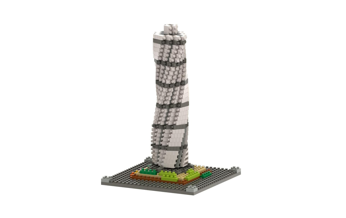 BRIXIES 3D Puzzle Turning Torso – 655 Teile – ABS Kunststoff – 9,6 × 9,6 × 15 cm – ab 8 Jahren – mehrfarbig