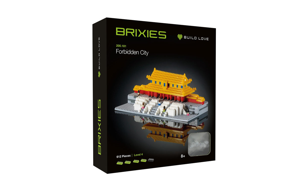 BRIXIES 3D Puzzle Verbotene Stadt – 612 Teile – ab 8 Jahren – Kunststoff – mehrfarbig