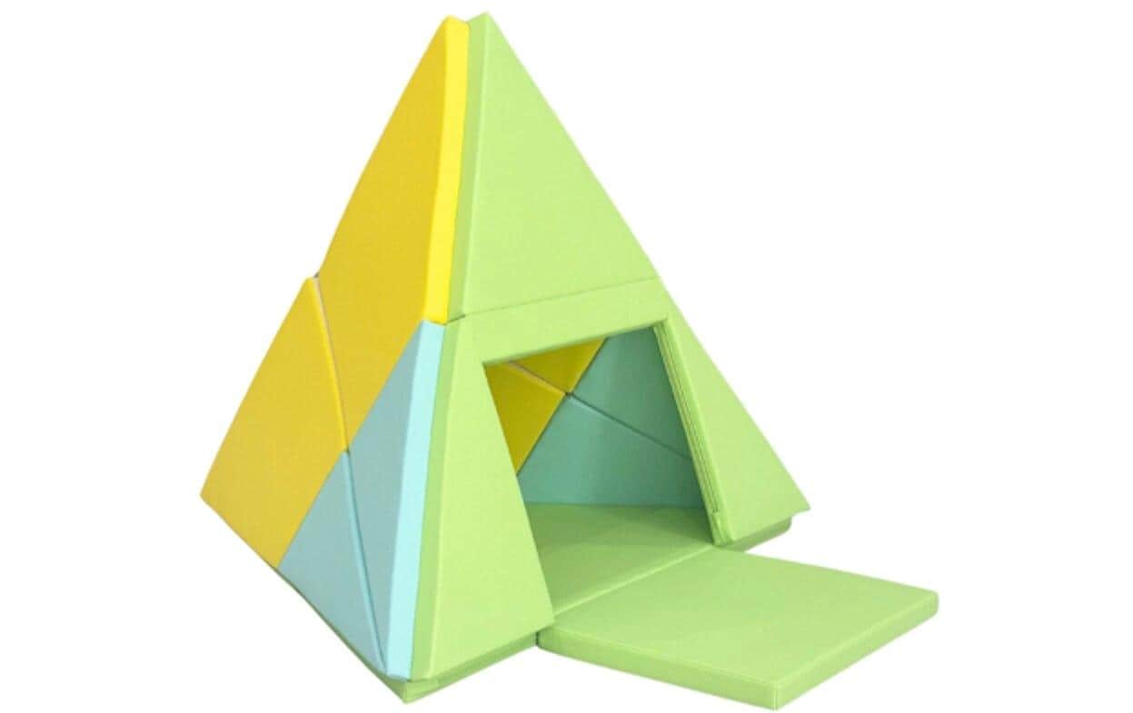 Alldoro 3-in-1 Spielmatte – 50 × 19,5 × 107,5 cm – Mehrfarbig – ab 0 Jahren – Kunstleder
