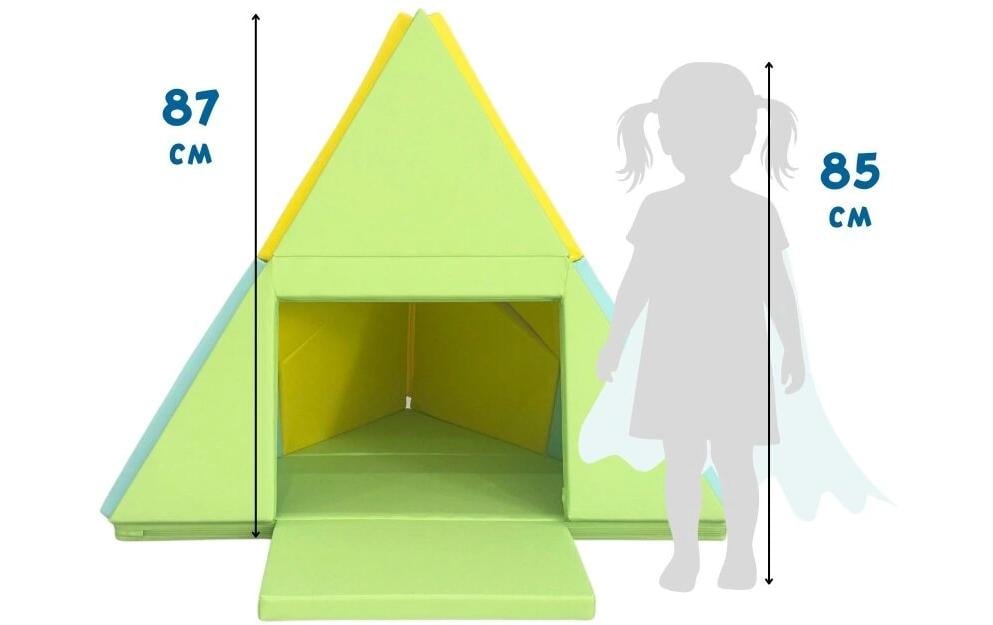 Alldoro 3-in-1 Spielmatte – 50 × 19,5 × 107,5 cm – Mehrfarbig – ab 0 Jahren – Kunstleder