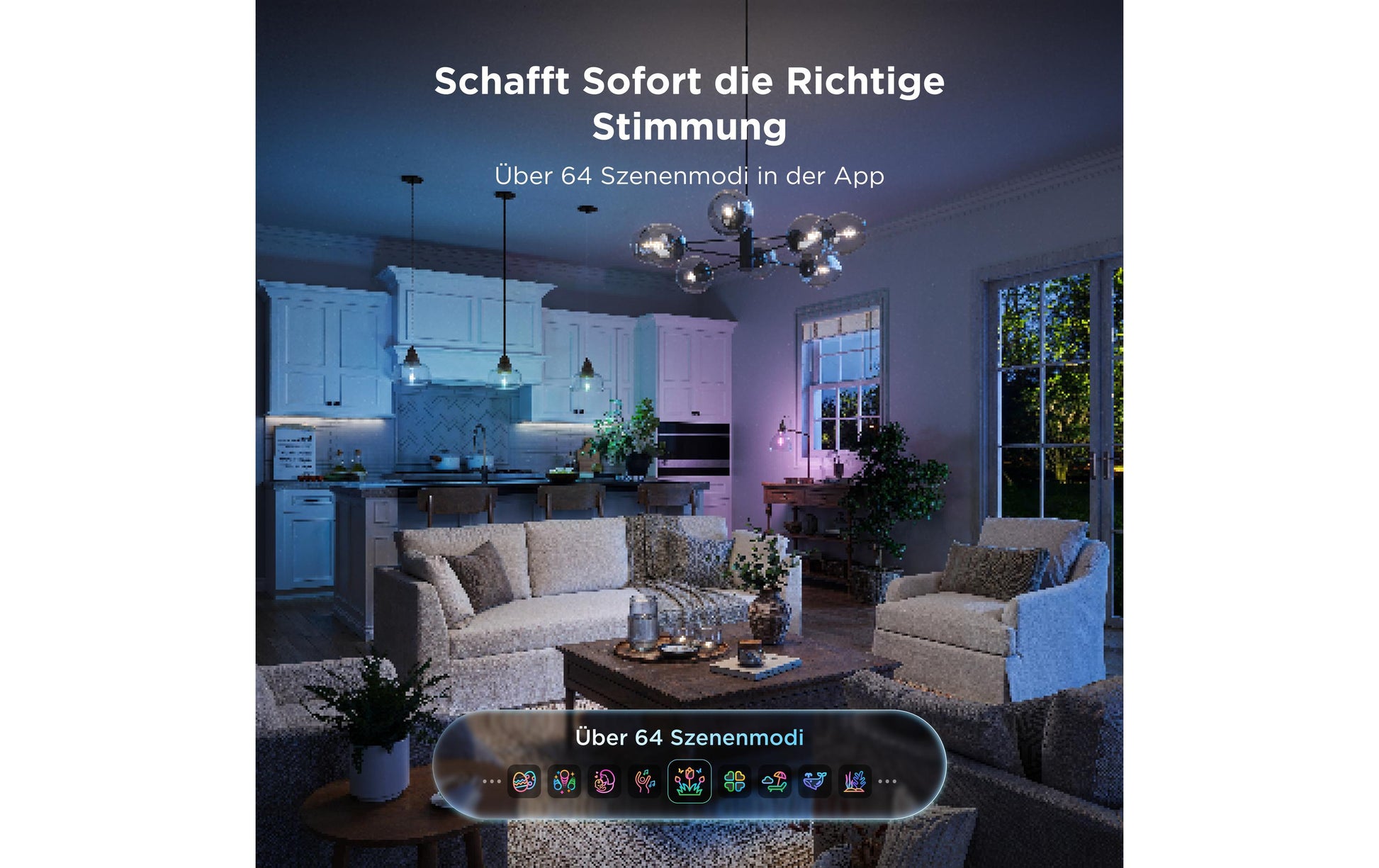 Govee Smart-Leuchtmittel E27 ST19 – RGBIC+CCT 2700–6500 K, 5 W, WLAN – für Govee Home App