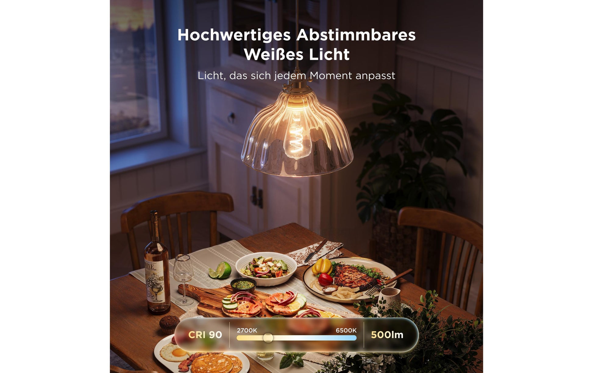 Govee Smart-Leuchtmittel E27 ST19 – RGBIC+CCT 2700–6500 K, 5 W, WLAN – für Govee Home App
