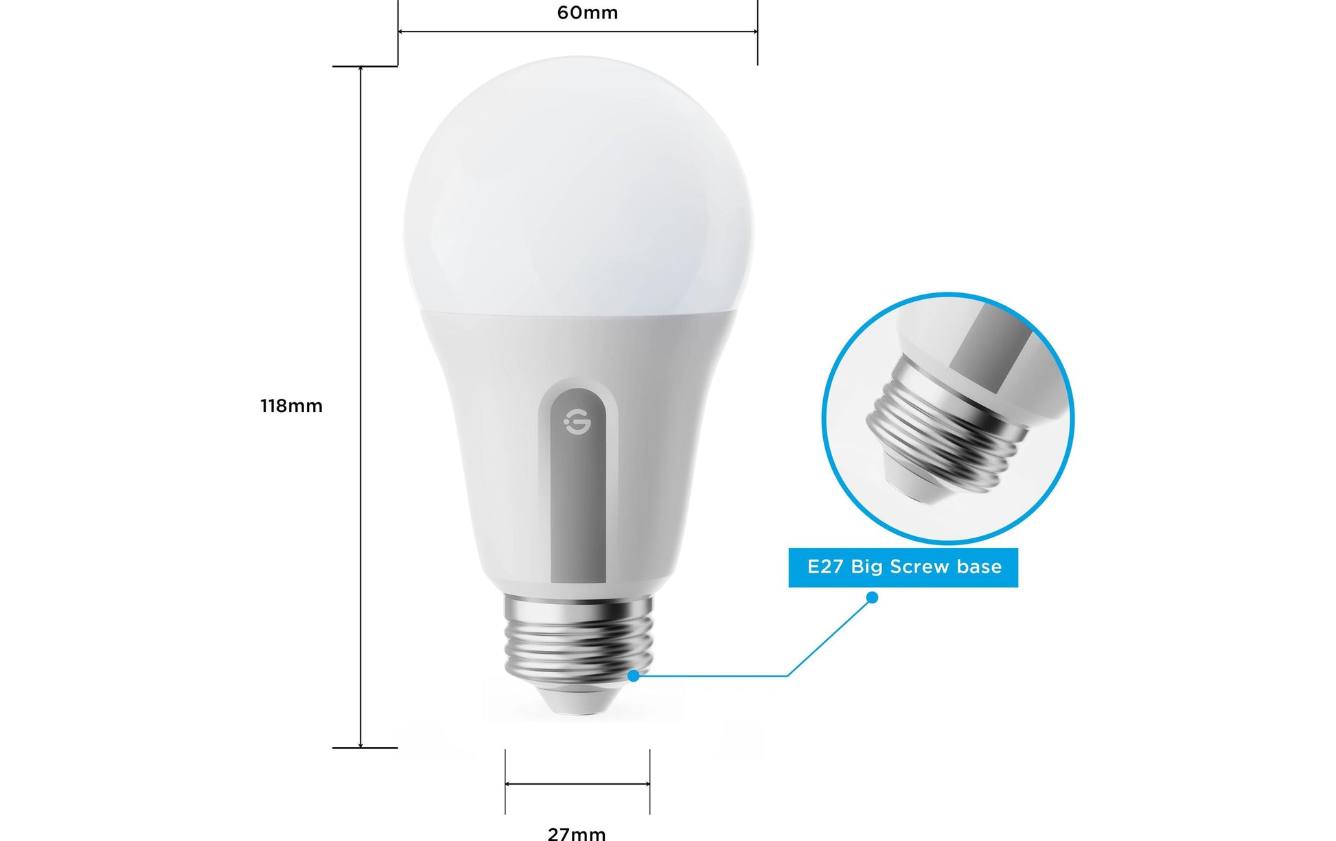 Govee Smart-Leuchtmittel E27 – RGBW, WLAN/Bluetooth/Matter – für Amazon Alexa, HomeKit, Google Assistant u. a.