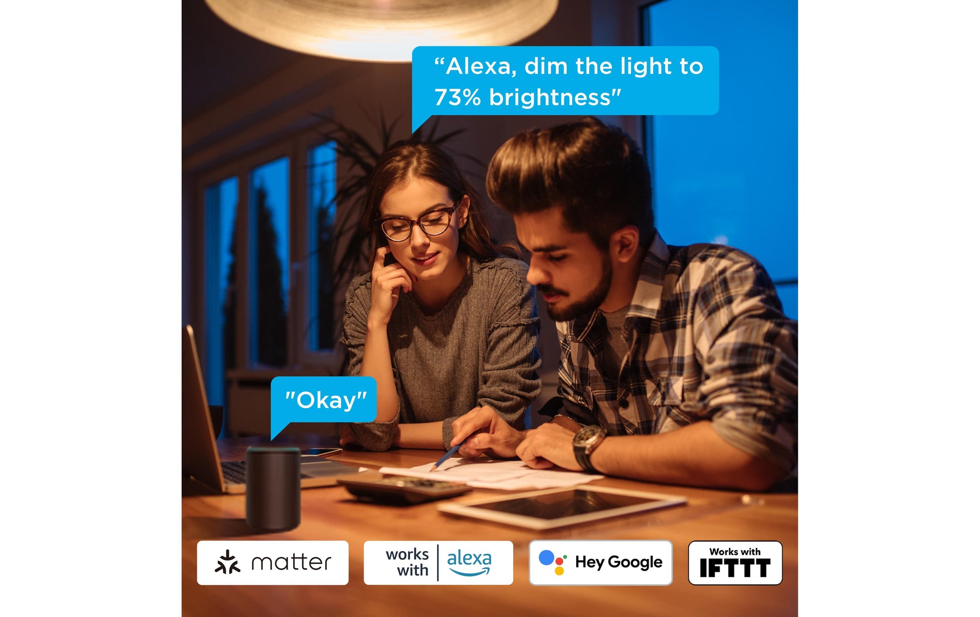 Govee Smart-Leuchtmittel E27 – RGBW, WLAN/Bluetooth/Matter – für Amazon Alexa, HomeKit, Google Assistant u. a.