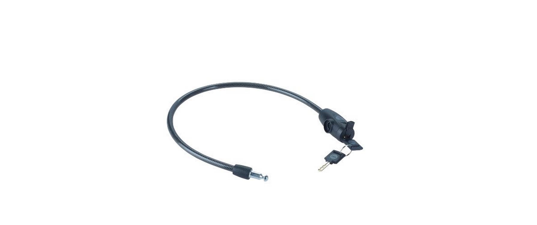 Yale YCK0 Kabelschloss – Stahl, Ø10 mm, Länge 600 mm, Sicherheitslevel Basic, Schwarz