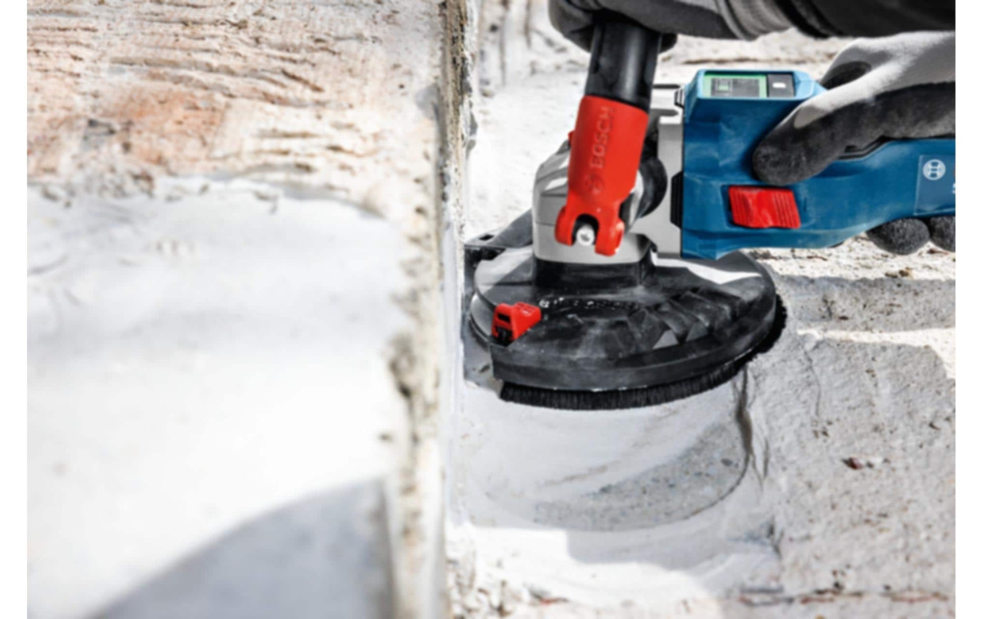 Bosch Professioneller GBR 18V-15 S Sanierungsschleifer – 18 V – M14 – Solo, Koffer – AMPShare