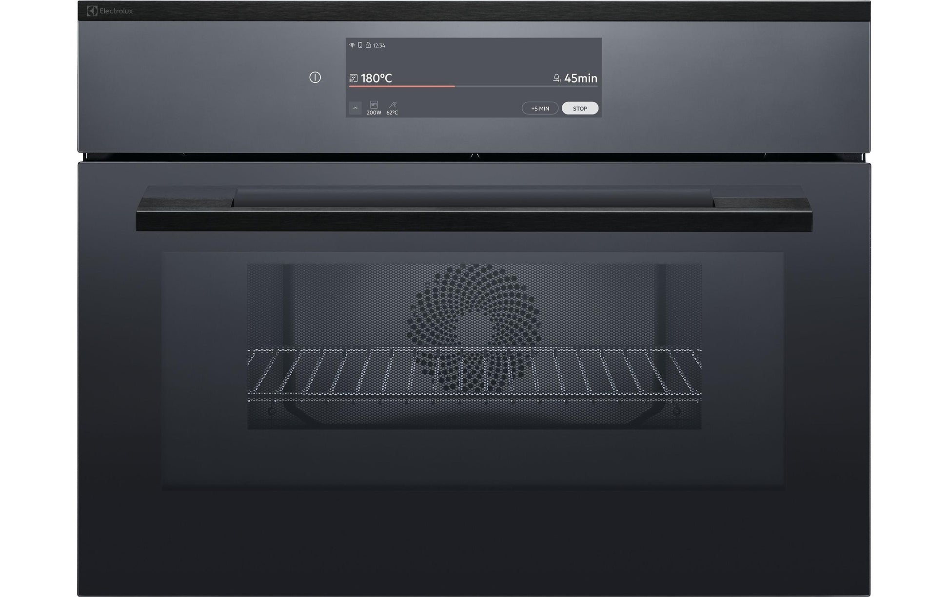 Electrolux Einbau-Mikrowelle EB4PL90KSP – 44 l, Grill & Heissluft, 1900 W – Schwarz/Edelstahl
