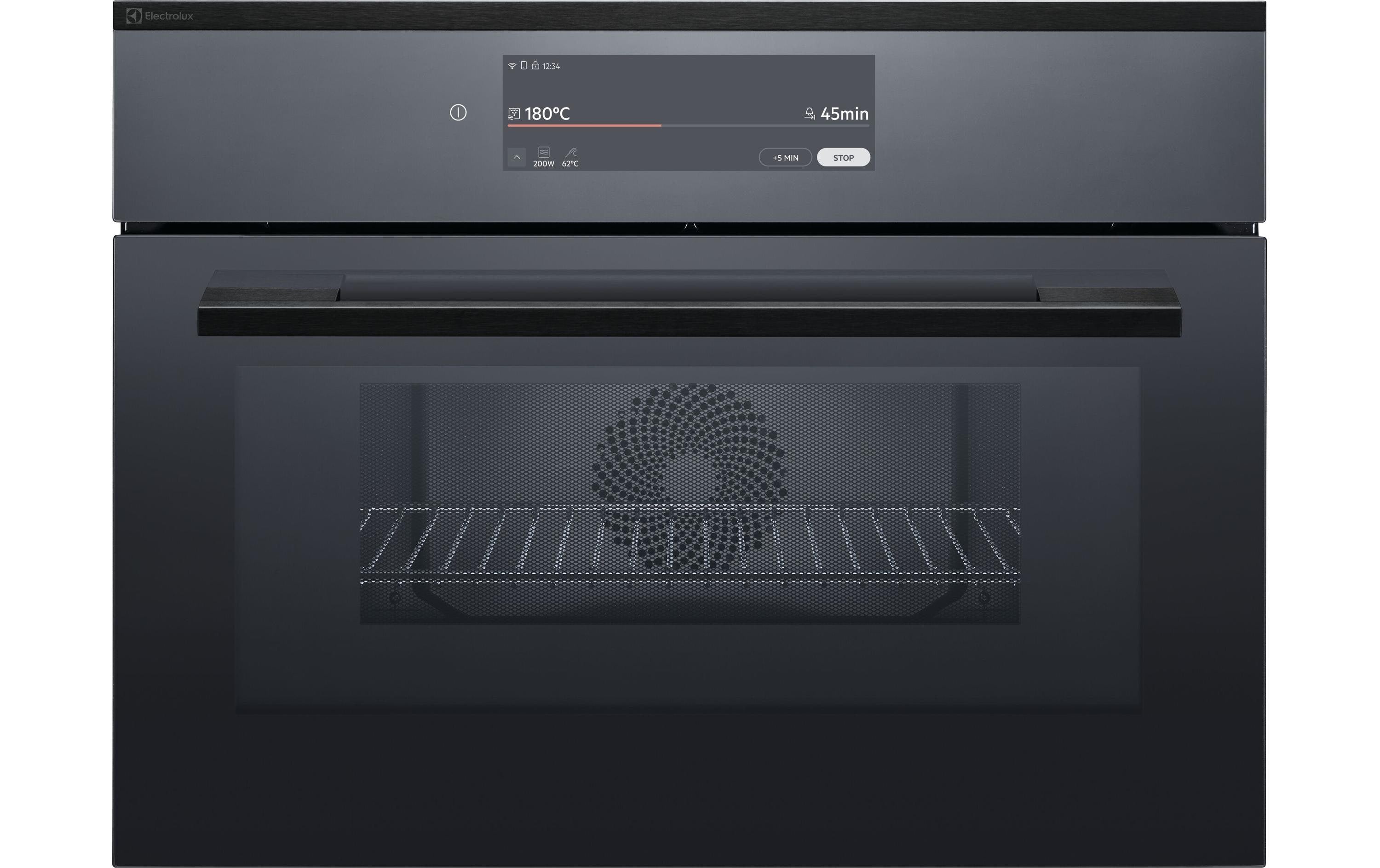 Electrolux Einbau-Mikrowelle EB4PL90KSP – 44 l, Grill & Heissluft, 1900 W – Schwarz/Edelstahl