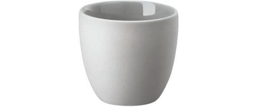 Rosenthal Espressotasse – 80 ml, Ø 6,3 cm, H 5,9 cm, Porzellan, Grau, doppelwandig, spülmaschinenfest
