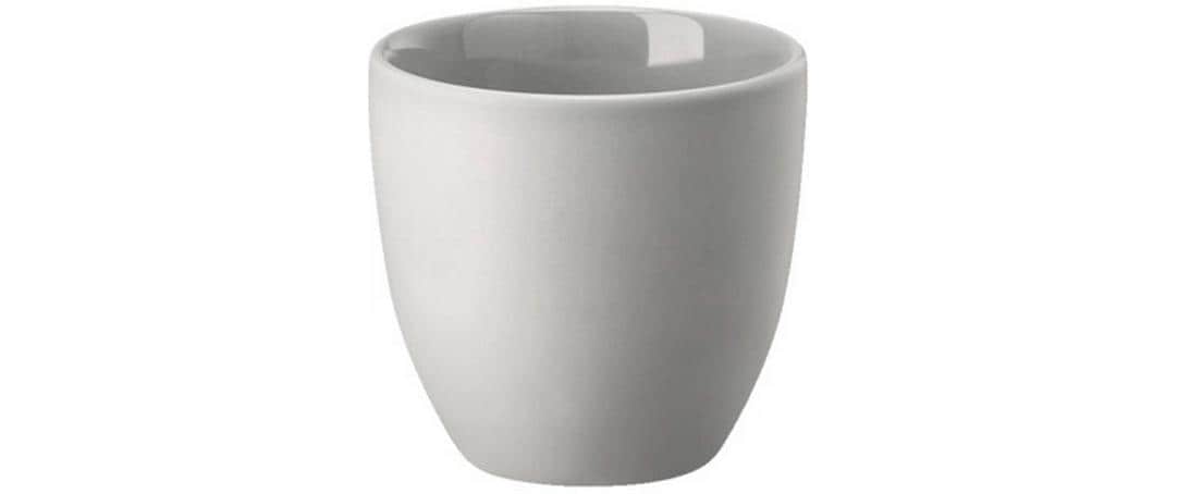 Rosenthal Espressotasse – 180 ml, Ø 7,9 cm, Porzellan, grau, doppelwandig, mikrowellengeeignet