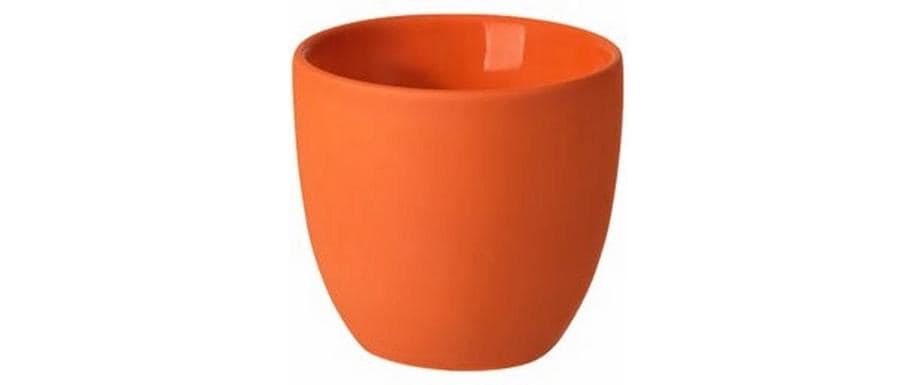 Rosenthal Espressotasse the cup+ Juicy Tangerine – 80 ml, H 6,0 cm, Porzellan, Orange, doppelwandig