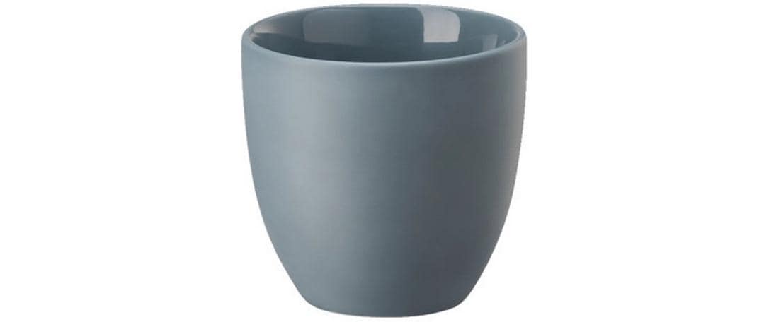Rosenthal Espressotasse the cup+ Comfort Blue Lungo – 180 ml, Ø 7,6 cm, Porzellan, Blaugrau, doppelwandig, spülmaschinenfest