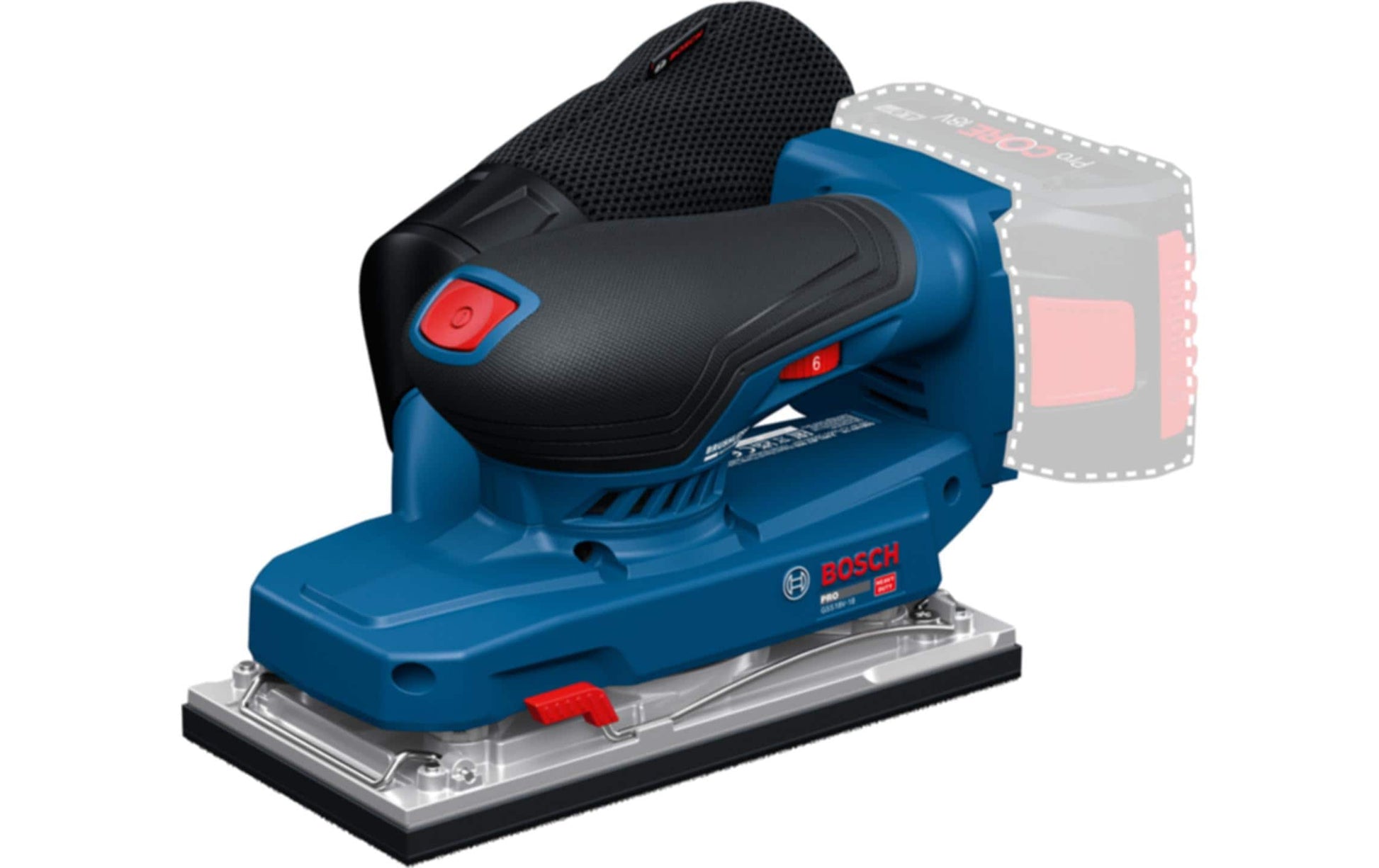 Bosch Professioneller GSS18V-18 Schwingschleifer – 18 V – 151 mm – Solo – AMPShare