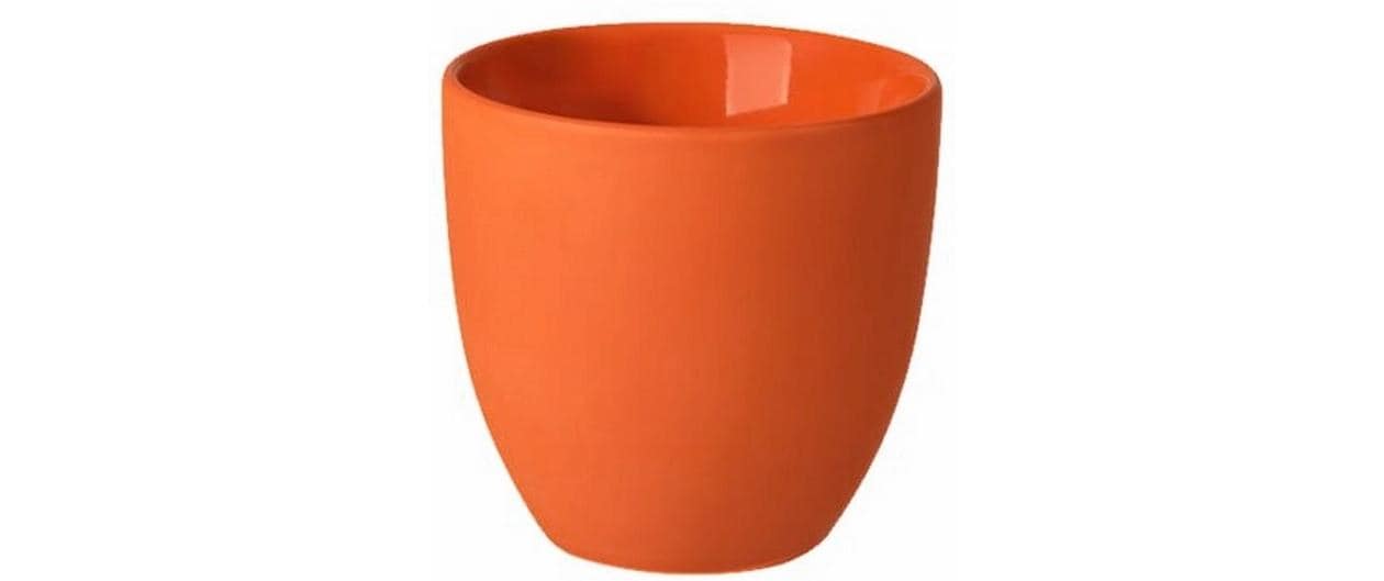 Rosenthal Kaffeetasse the cup+ Juicy Tangerine Lungo – 180 ml, Ø 7,9 cm, Porzellan, Orange, doppelwandig