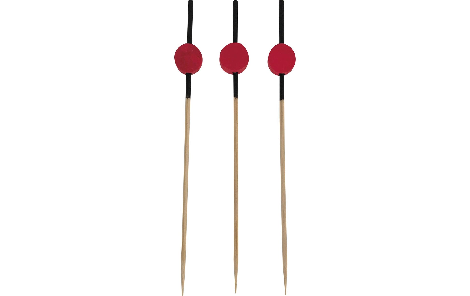 Gault Millau Party-Piekser Aperitif-Spiesse – Rot, Schwarz – 14,5 cm – Holz – 1 Stück