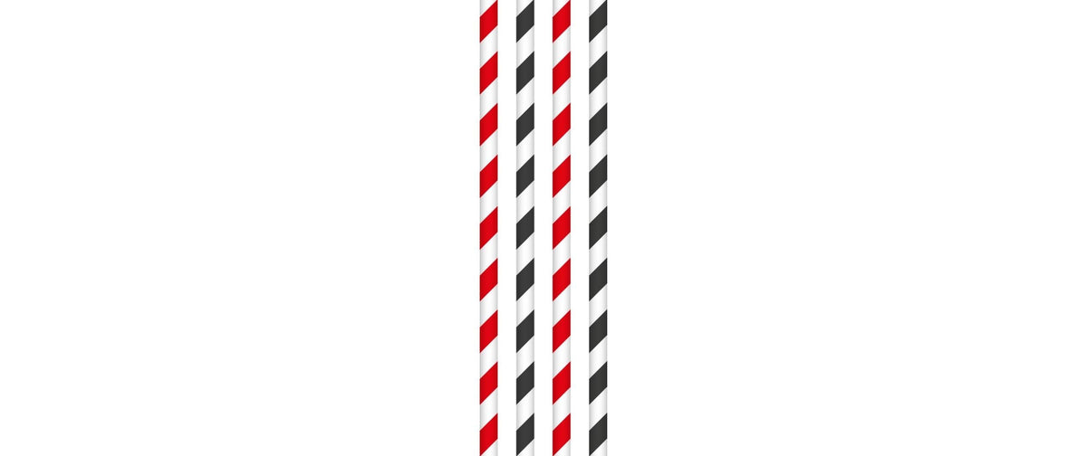 Gault millau Gault & Millau Papiertrinkhalme, 20 cm, mehrfarbig – 25 Stk.