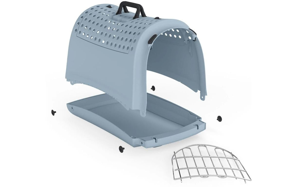 Apple Imac – Transportbox – belastbar 5 kg – für Katze – 32 × 34,5 × 50 cm – blaugrau – Linus Cabrio