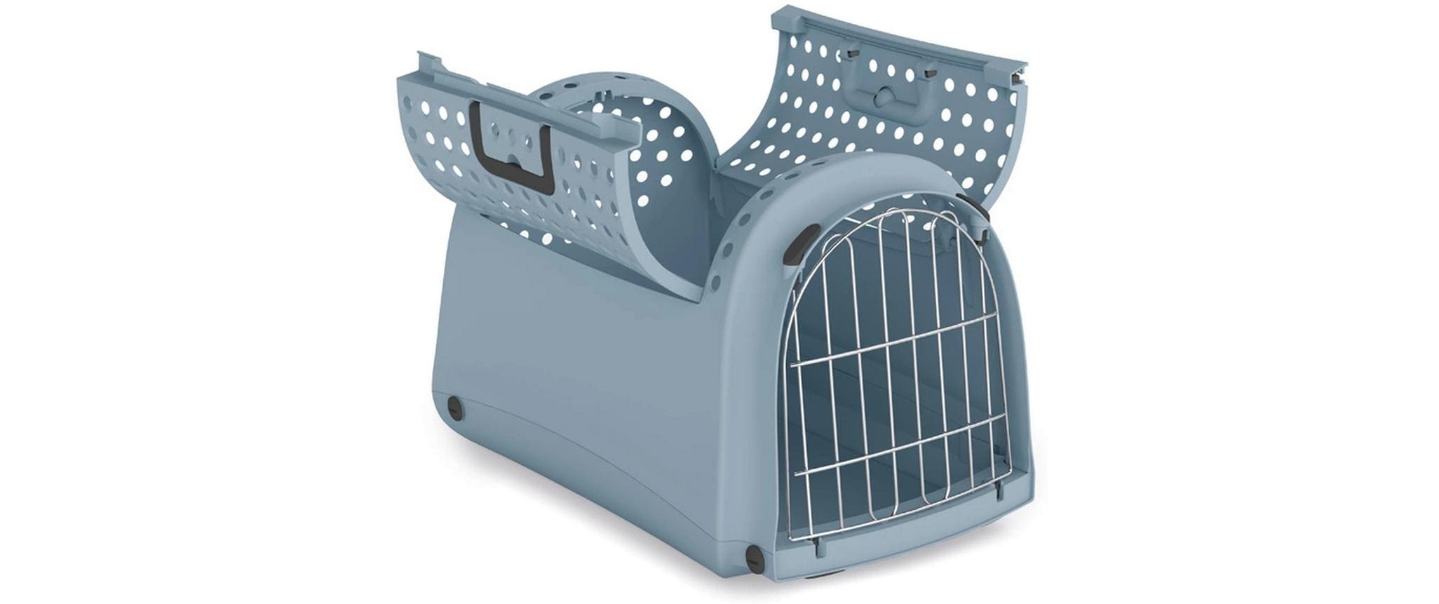 Apple Imac – Transportbox – belastbar 5 kg – für Katze – 32 × 34,5 × 50 cm – blaugrau – Linus Cabrio