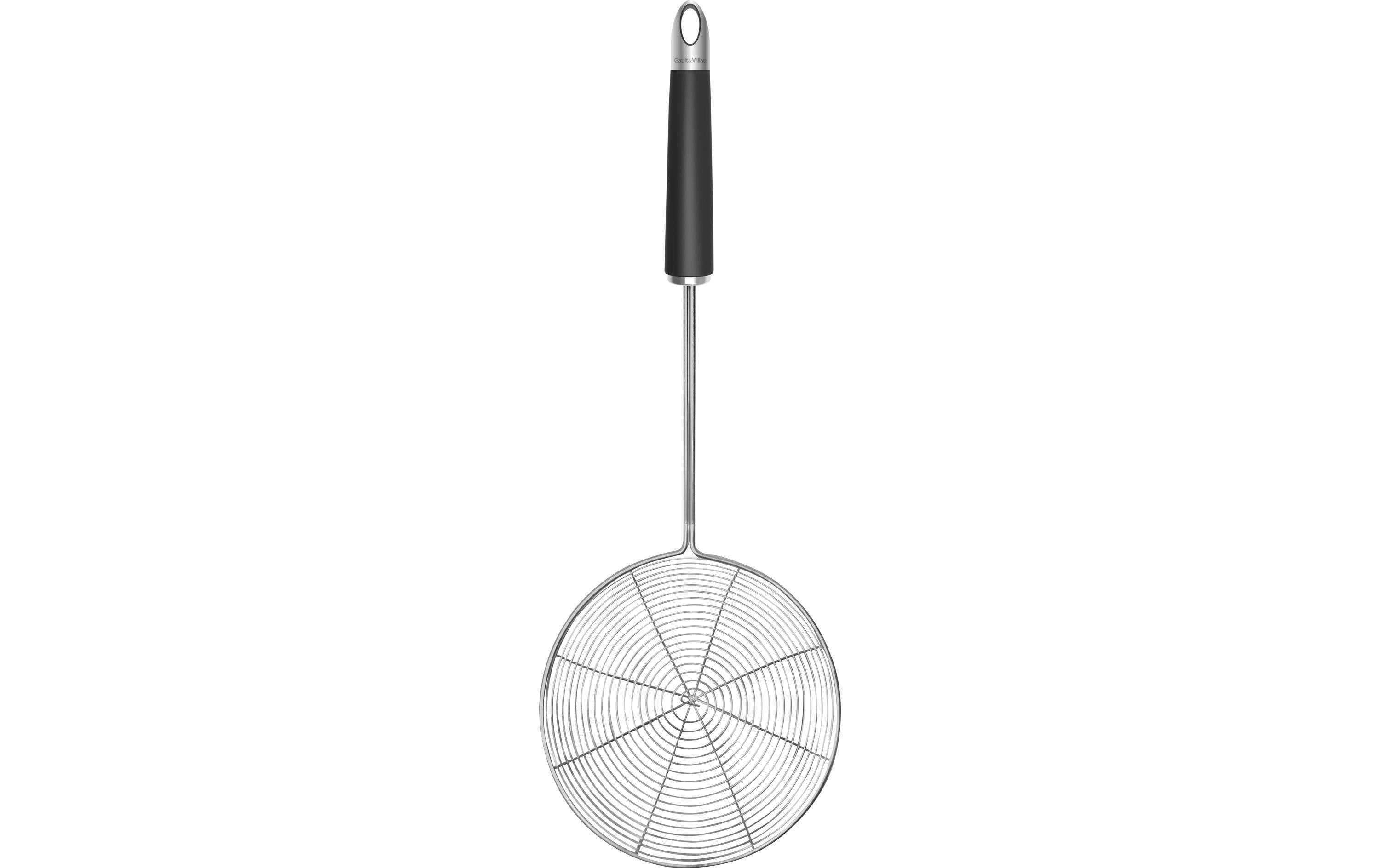 Gault millau Gault & Millau – Frittierlöffel 14 × 6,5 × 45 cm, Edelstahl, Schwarz/Silber