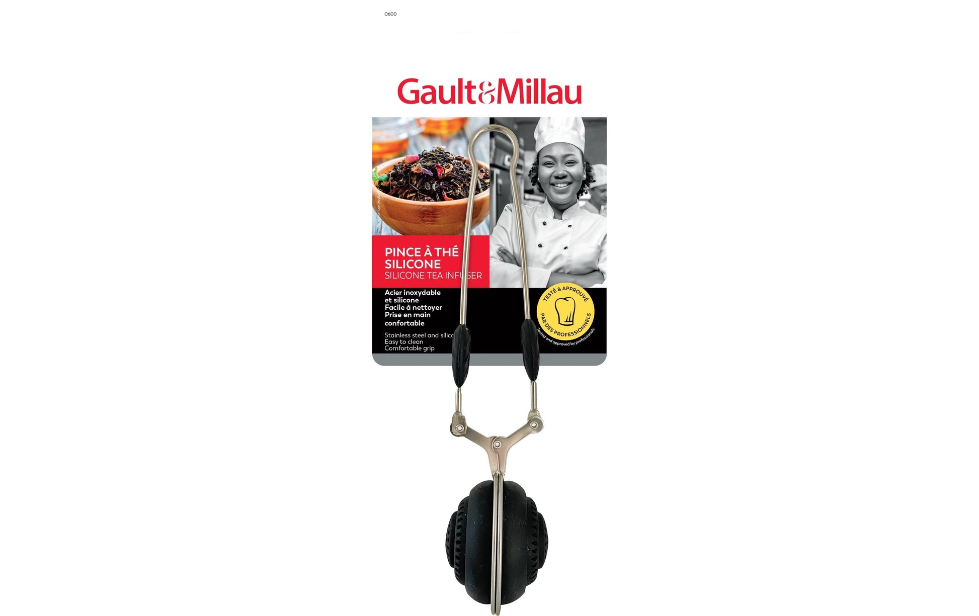 Gault millau Gault & Millau – Teezange 30 cm, Silikon, schwarz