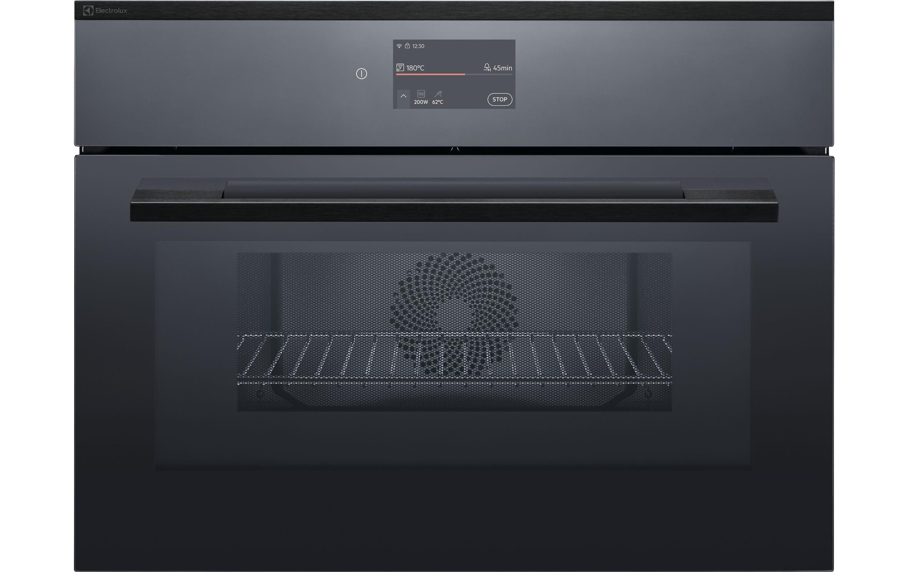 Electrolux Einbau-Mikrowelle EB4GL90KSP – 44 l, Grill & Heissluft, 1900 W – schwarz glanz