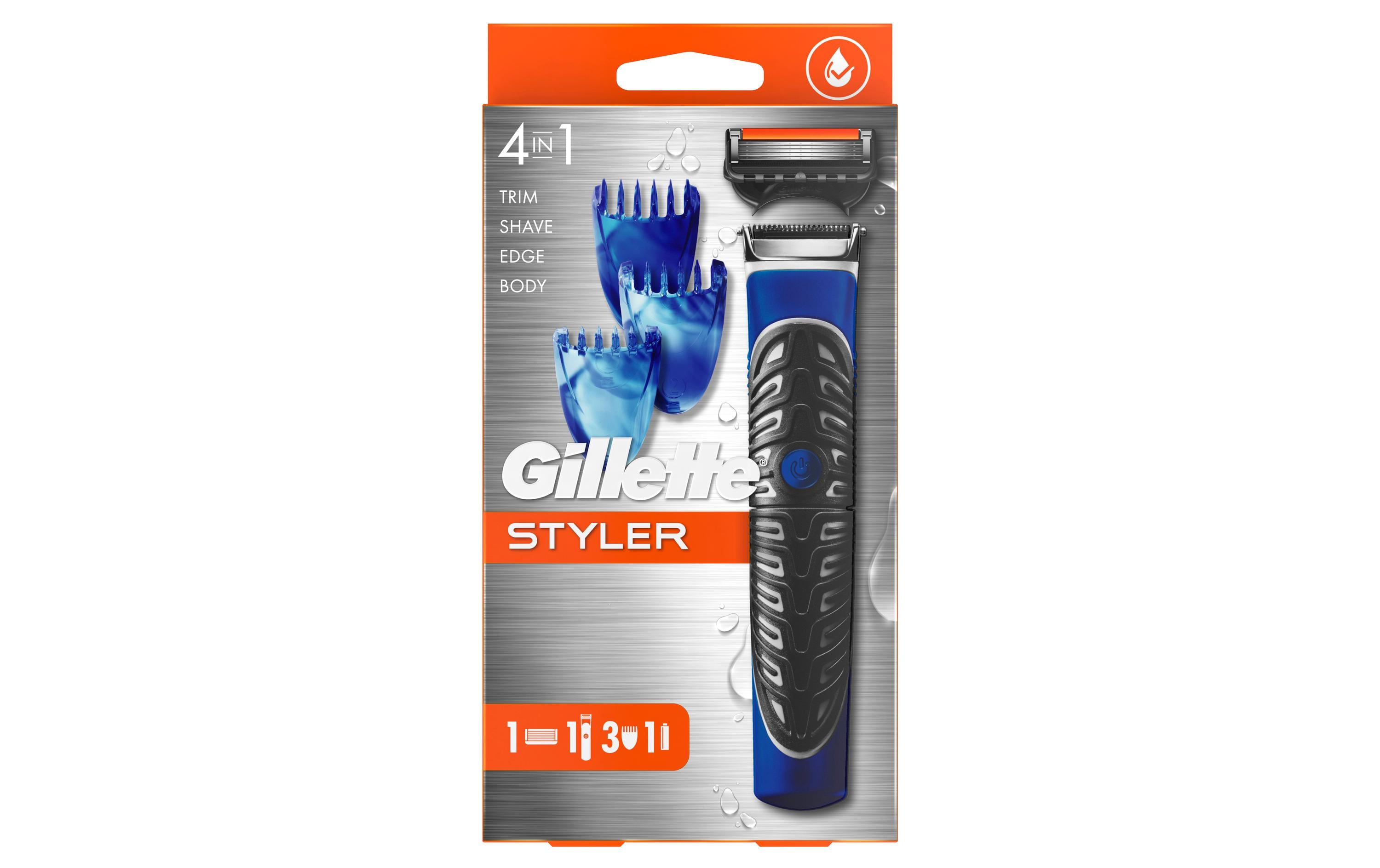 Gillette ProGlide Styler Rasierer – für Fusion, ProGlide und ProShield – batteriebetrieben (AA) – schwarz