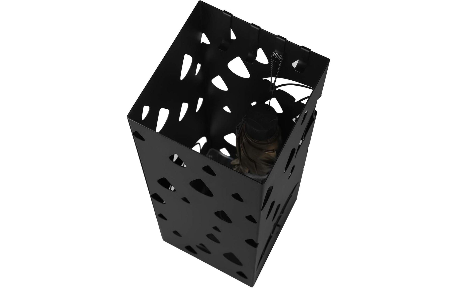 Songmics Schirmständer – Kunststoff, Schwarz, 15,5 × 15,5 × 49 cm