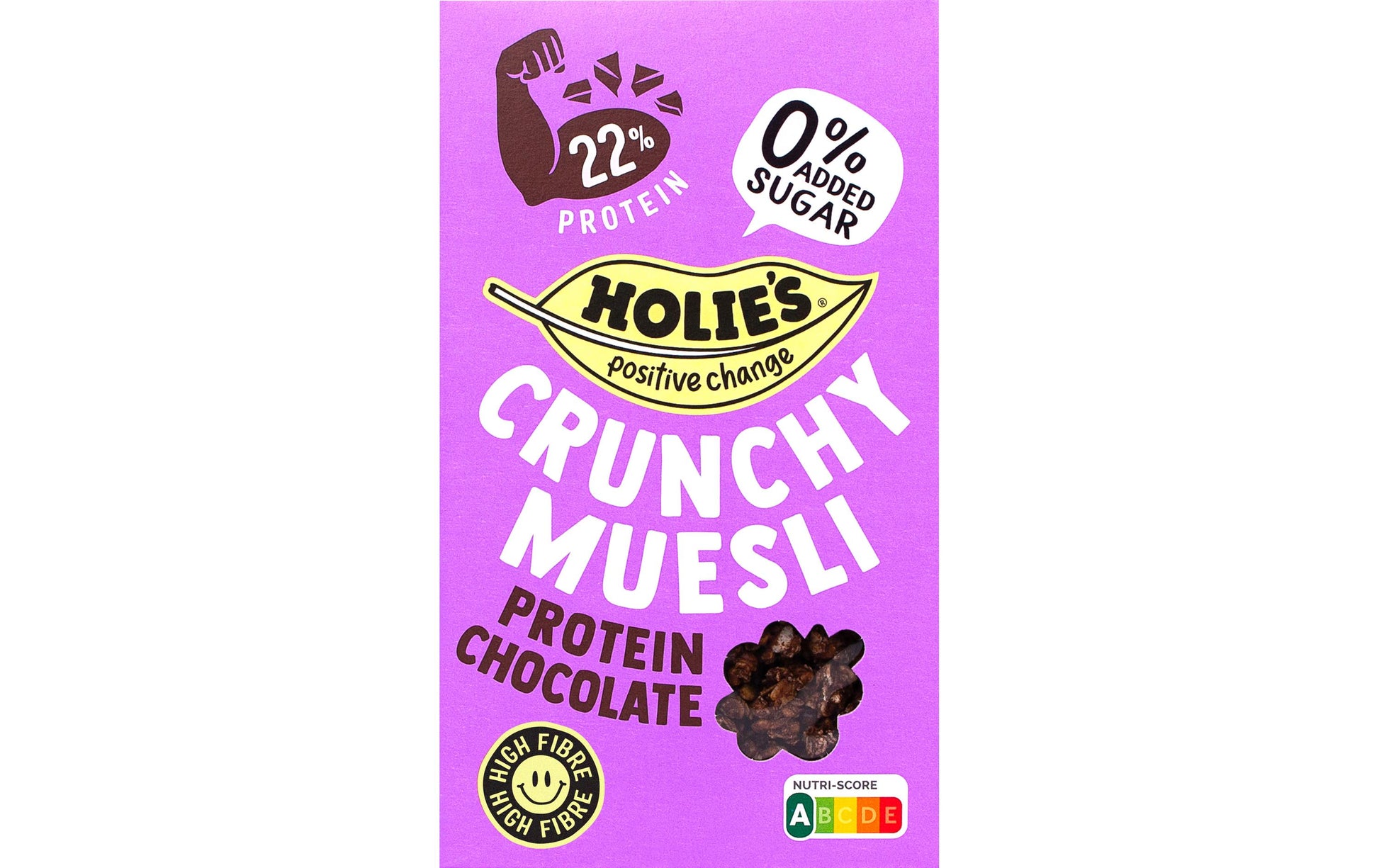 Holie's Knuspermüesli Protein Schokolade – Vollkorn, vegan – 400 g