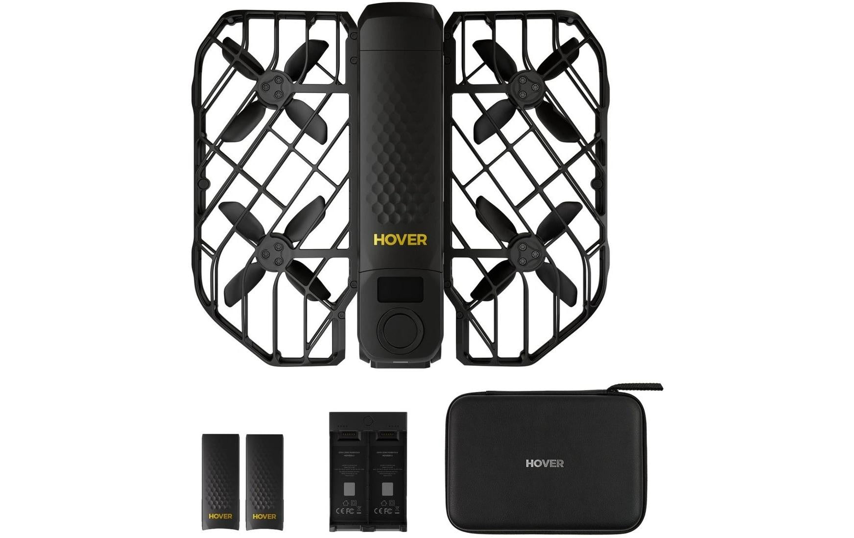 HOVERAir X1 Pro Max Combo – Quadrocopter, 48 MP, 1080p/120 fps, Flugzeit 16 min, Schwarz