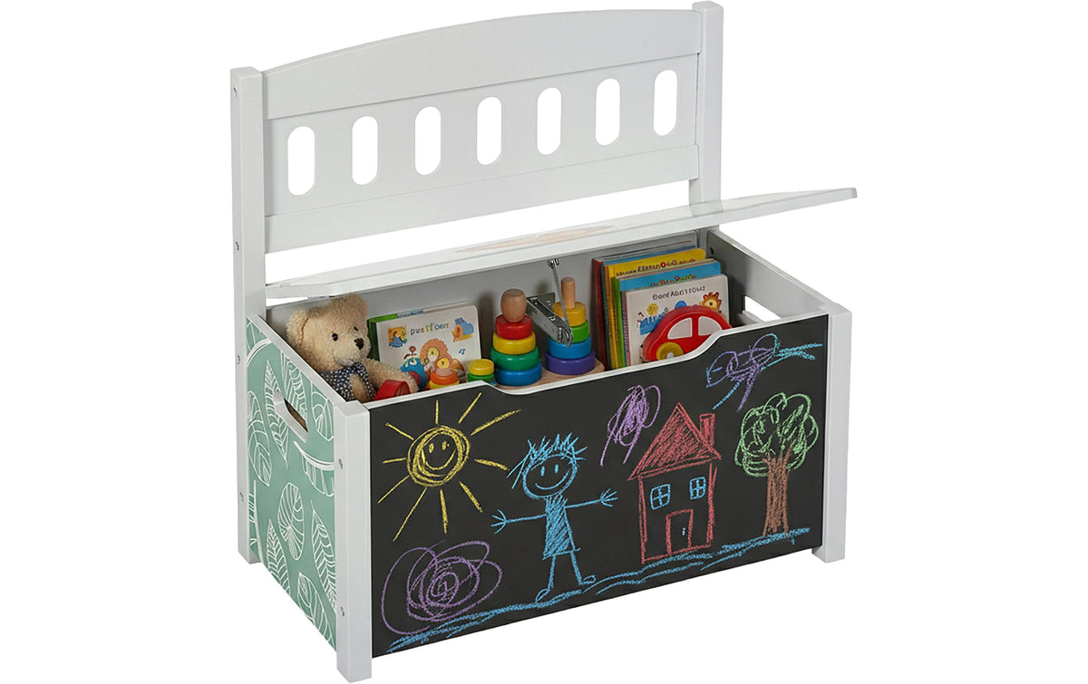 Relaxdays Beistelltisch – 57 × 30 × 55,5 cm – MDF – Mehrfarbig – mit Stauraum, Tafel