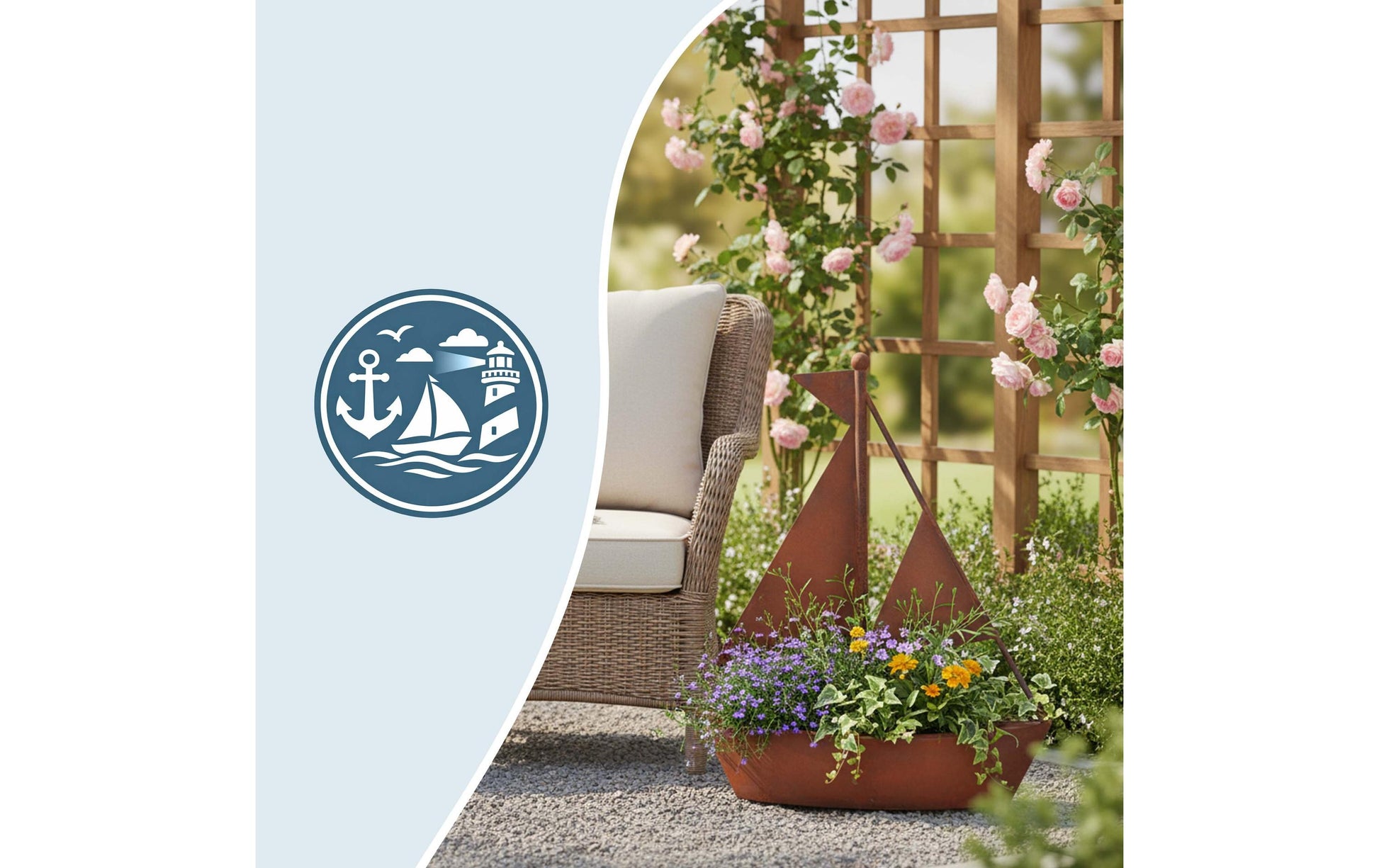 Relaxdays Gartendeko – 34,5 × 43 × 10 cm – Stahl, Rostbraun