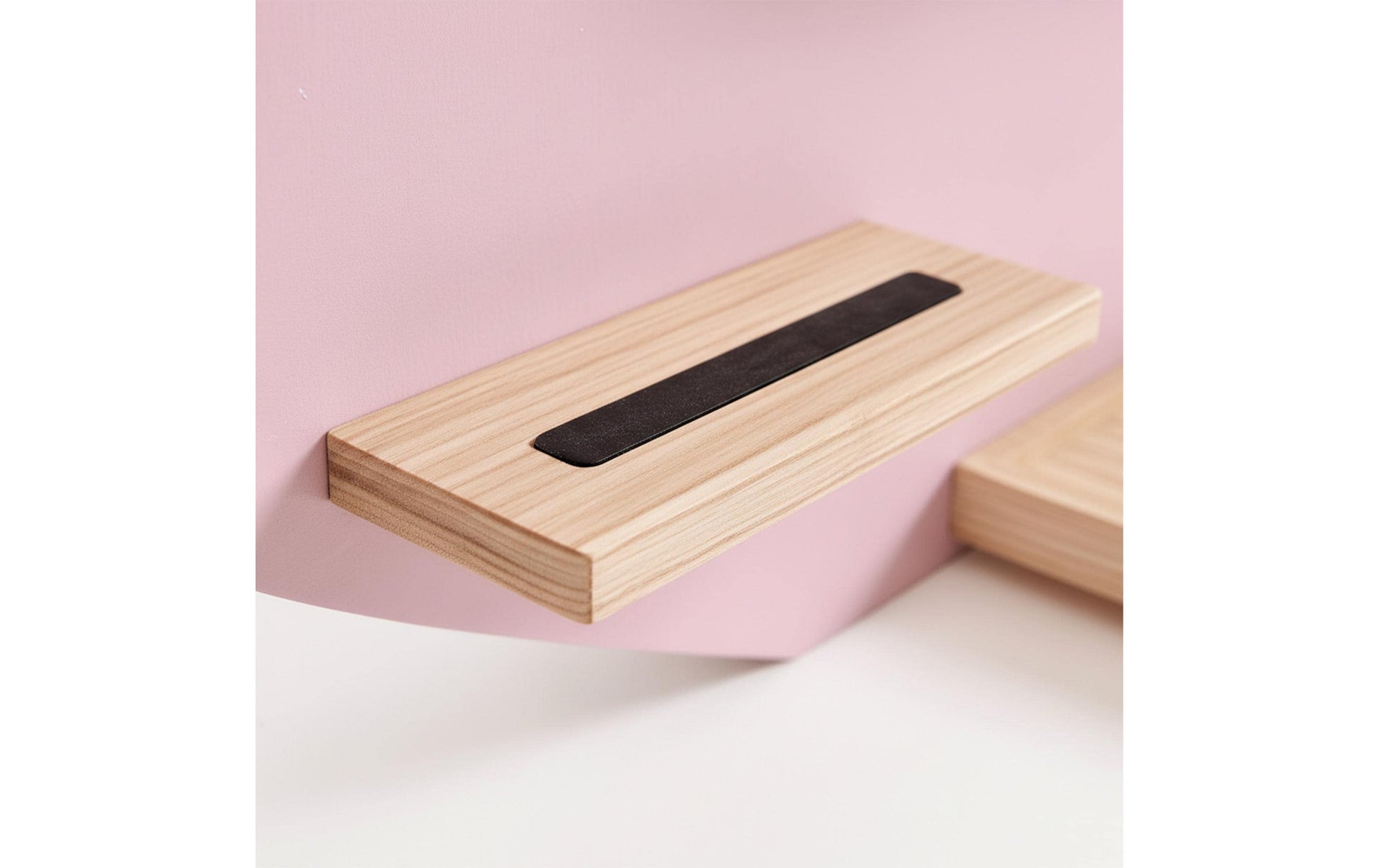 Relaxdays Wandregal, Toniebox Wolke – 6 Böden – 61 × 17 × 40 cm – Braun/Rosa – Holz/MDF