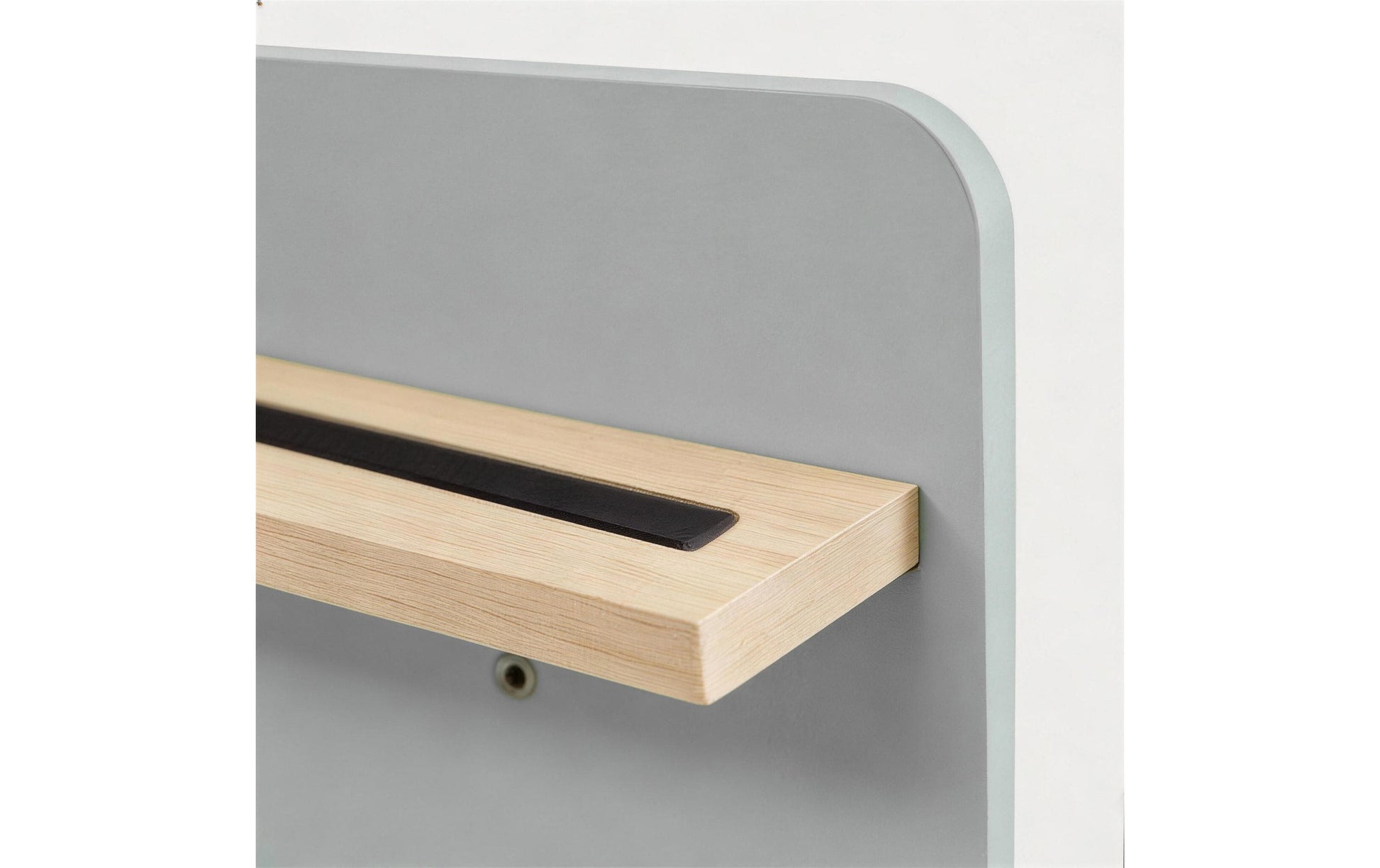 Relaxdays Wandregal – Wandmontage – 4 Böden – 39 × 15 × 29 cm – für Toniebox – Grau – Kiefernholz/MDF