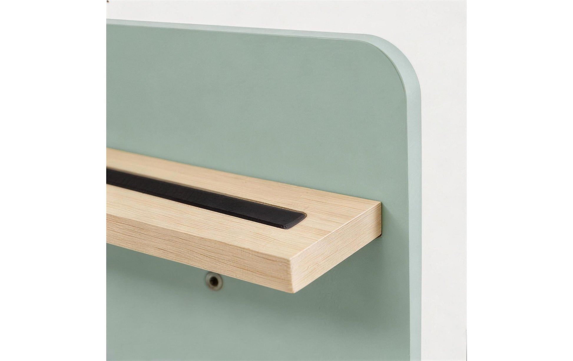 Relaxdays Wandhalterung – Holz (Kiefer/MDF) – Grün – 4 Ablagen – für Toniebox – 390 × 290 × 150 mm