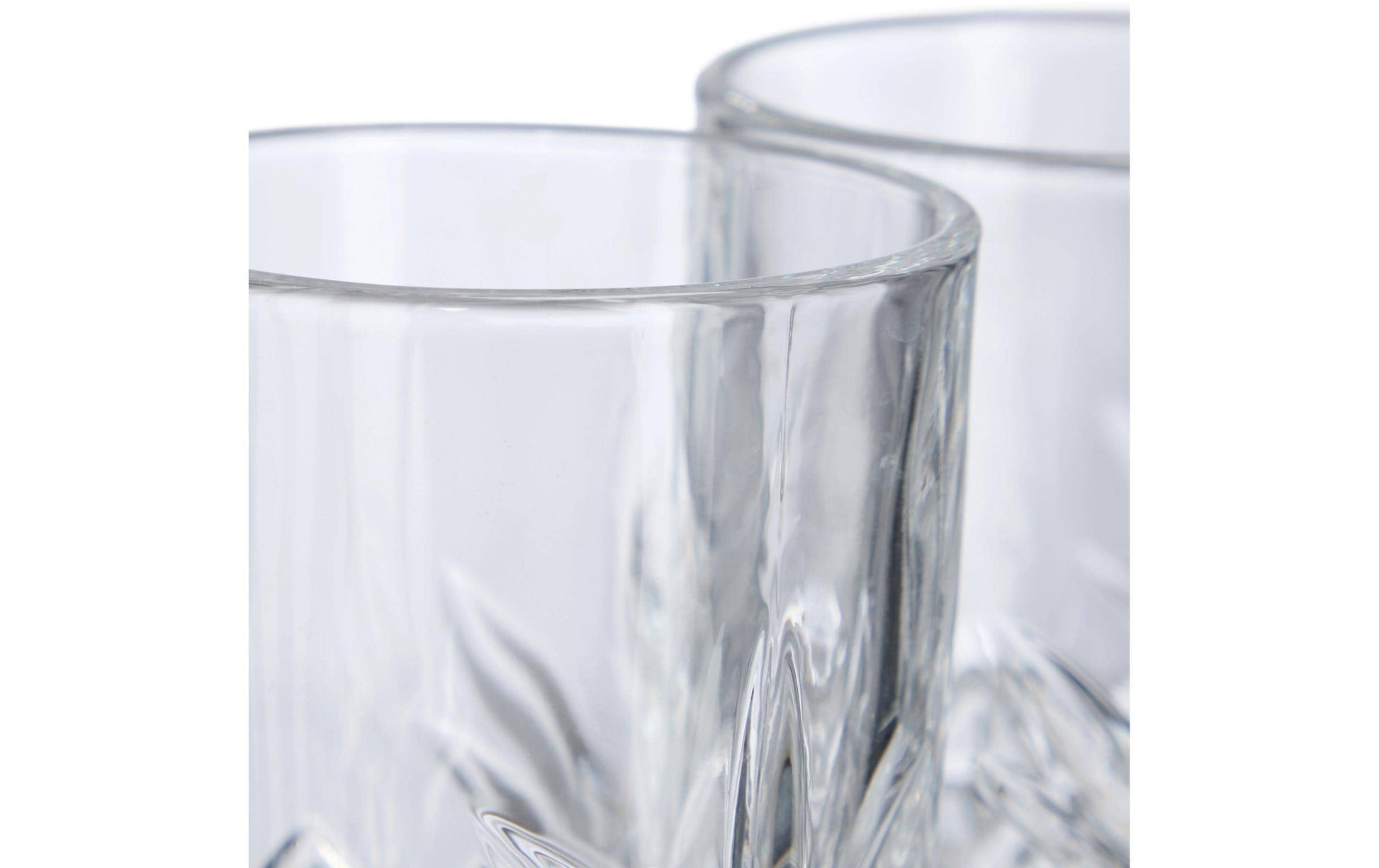 Relaxdays Longdrinkgläser – 6er Set, 300 ml, Ø 7 cm, Glas, Transparent, spülmaschinenfest
