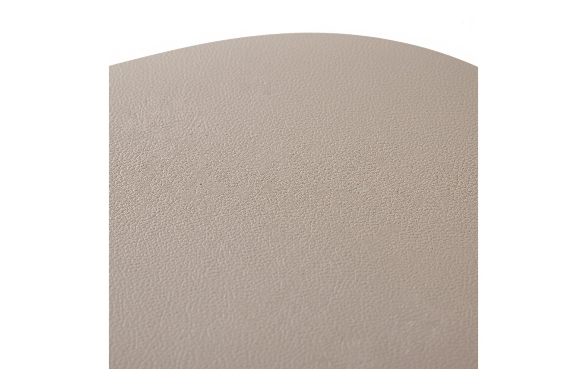 Relaxdays Tischset – oval, Kunstleder (PVC), beige/grau, 40,5 × 30 cm – 12er-Set