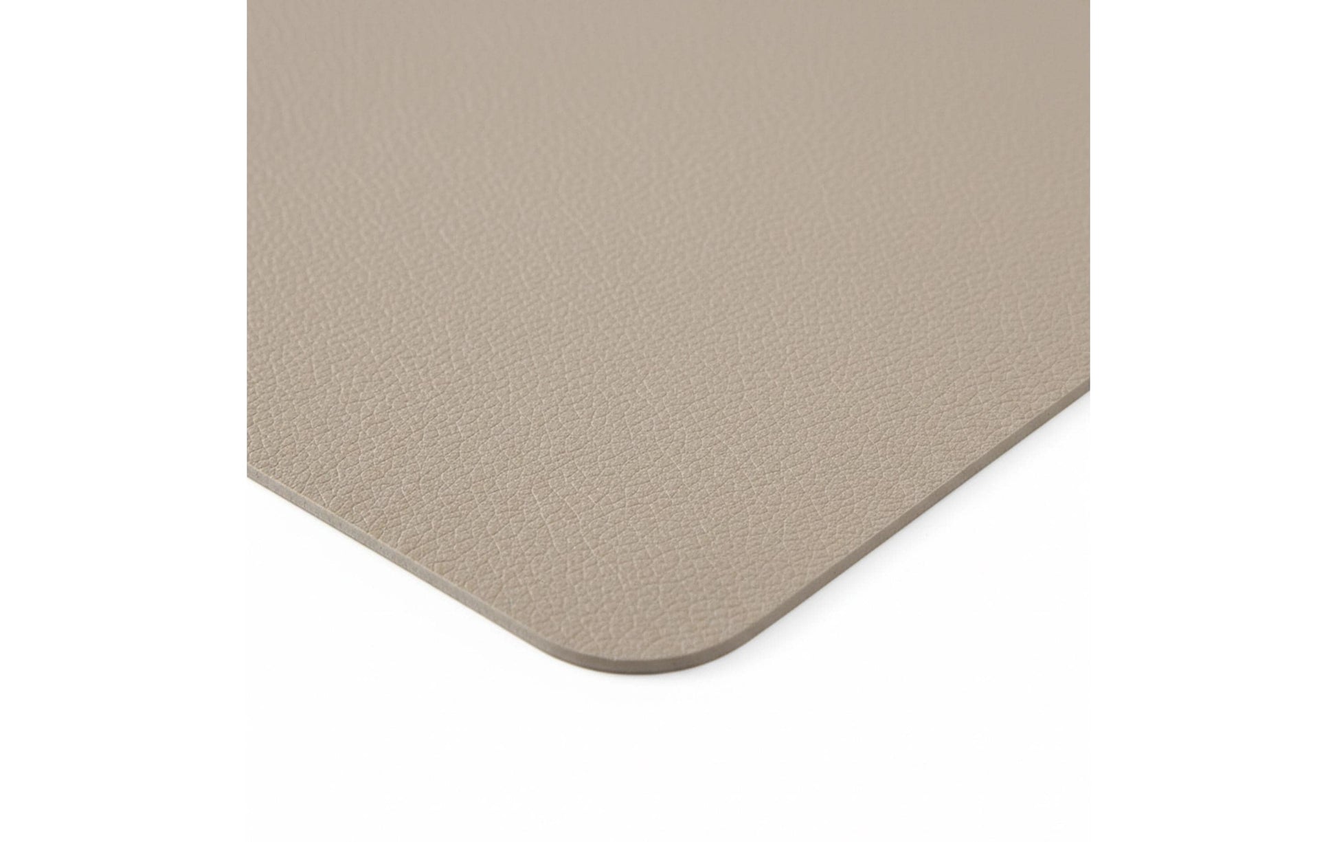 Relaxdays Tischset – Kunstleder (PU), beige/grau, 43 × 30 cm – 12er-Set