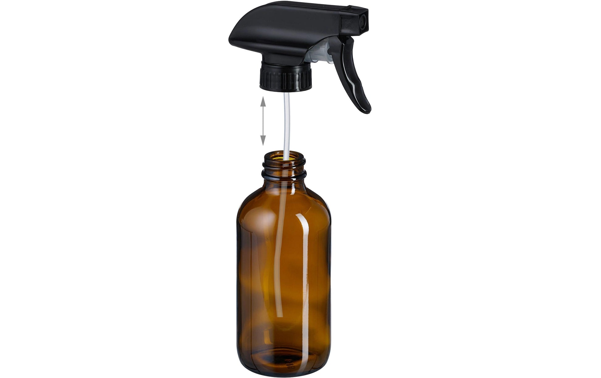 Relaxdays Sprühflasche – 0,25 l – Braun – 4 Stk.